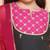 Girls floral embroidered cotton kurti with sharara & dupatta