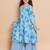 Girls floral printed cotton kurta with sharara