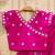 Girls pink floral embroidered silk zari ready to wear lehenga & blouse
