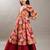 Girls floral printed anarkali kurta with skirt