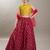 Girls floral embroidered sequinned lehenga choli with dupatta