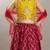 Girls floral embroidered sequinned lehenga choli with dupatta
