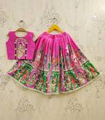 Girls printed ready to wear lehenga & blouse