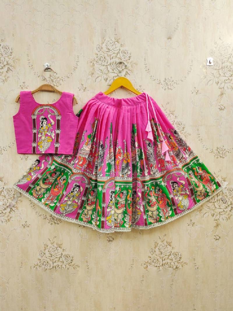 Girls printed ready to wear lehenga & blouse
