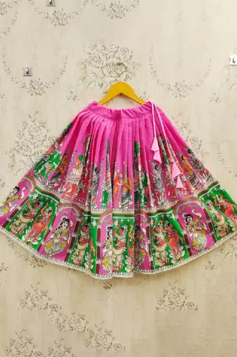 Girls printed ready to wear lehenga & blouse