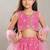 Girls floral woven design ready to wear lehenga & blouse with dupatta