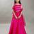 Girls embroidered sequinned ready to wear lehenga & blouse with dupatta