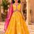 Girls floral woven design ready to wear lehenga & blouse with dupatta