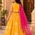 Girls floral woven design ready to wear lehenga & blouse with dupatta
