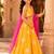 Girls floral woven design ready to wear lehenga & blouse with dupatta