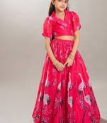 Girls digital printed ready to wear lehenga & choli