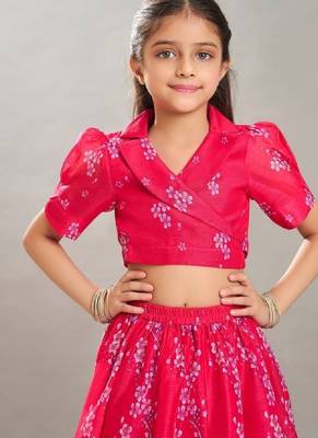 Girls digital printed ready to wear lehenga & choli 2