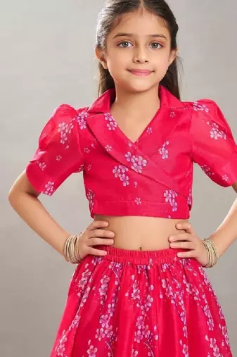 Girls digital printed ready to wear lehenga & choli