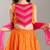 Girls embroidered zari ready to wear lehenga & blouse with dupatta