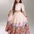 Girls digital peacock printed shirt collar ready to wear lehenga & blouse