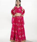Girls digital printed ready to wear lehenga & blouse with dupatta