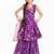 Girls bandhani printed angrakha anarkali kurta with sharara & dupatta