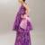 Girls bandhani printed angrakha anarkali kurta with sharara & dupatta