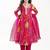 Girls floral printed anarkali kurta with trousers & dupatta