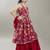 Girls floral printed anarkali kurta with sharara & dupatta