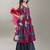 Girls floral printed anarkali kurta with sharara & dupatta