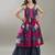 Girls floral printed anarkali kurta with sharara & dupatta