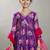 Girls floral printed anarkali kurta with palazzo & dupatta