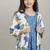 Girls ethnic motifs print fit & flare maxi dress