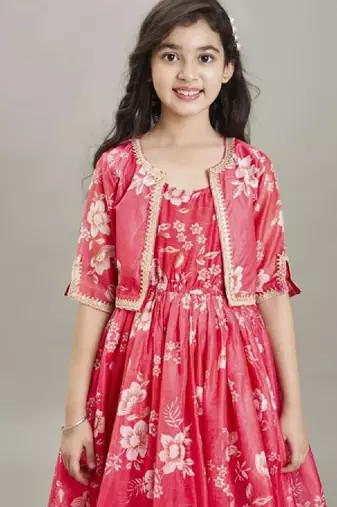 Floral print fit & flare maxi dress