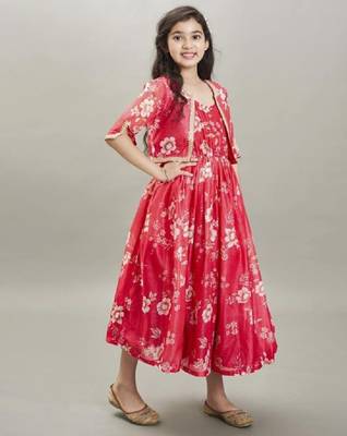 Floral print fit & flare maxi dress 3