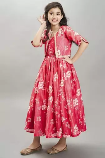 Floral print fit & flare maxi dress