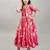Floral print fit & flare maxi dress