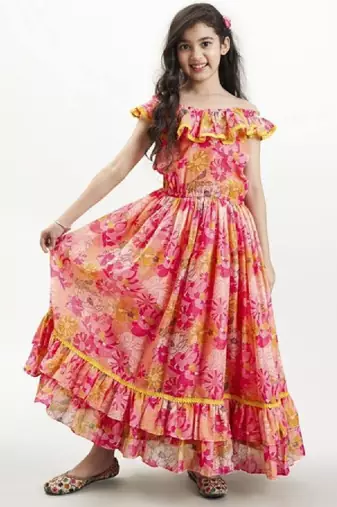 Fit & flare maxi dress