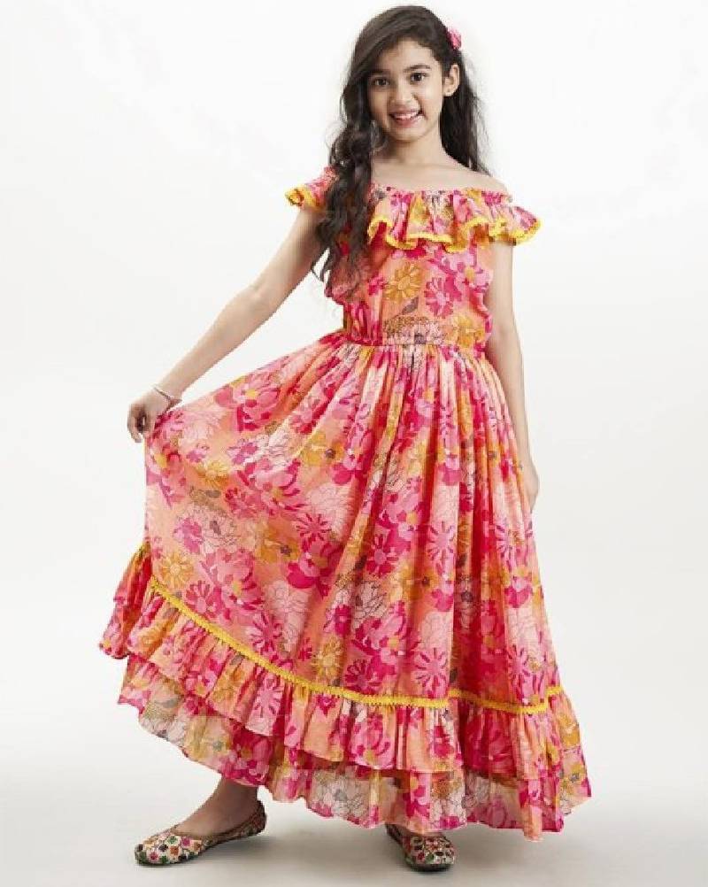 Fit & flare maxi dress