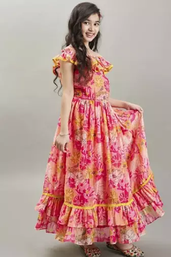 Fit & flare maxi dress