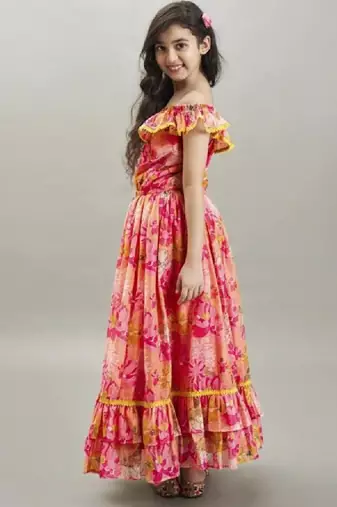 Fit & flare maxi dress