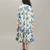Girls floral embroidered satin fit & flare dress