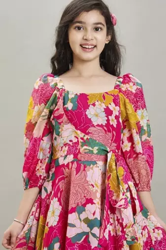 Jacquard fit & flare maxi dress
