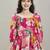 Jacquard fit & flare maxi dress