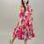Jacquard fit & flare maxi dress