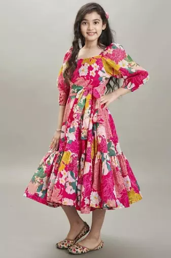 Jacquard fit & flare maxi dress
