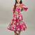 Jacquard fit & flare maxi dress