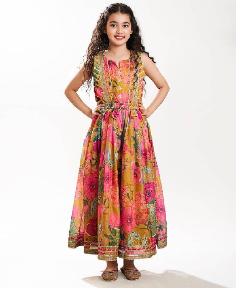 Floral print off-shoulder jacquard fit & flare maxi dress