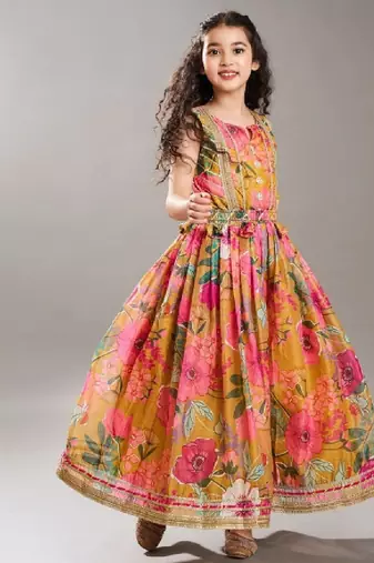 Floral print off-shoulder jacquard fit & flare maxi dress