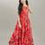 Floral print fit & flare maxi dress
