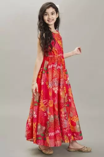 Floral print fit & flare maxi dress