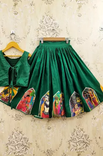 Girls embellished ready to wear lehenga &
