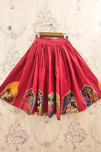 Girls printed ready to wear lehenga &