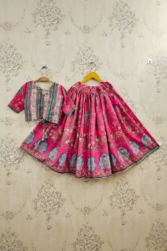 Girls printed ready to wear lehenga & blouse