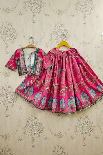 Girls printed ready to wear lehenga & blouse